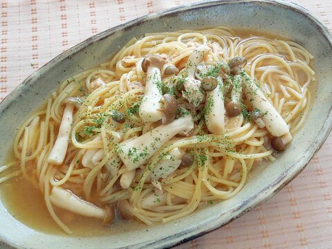 詰めて冷凍してチンするだけ☆ツナきのこスープパスタ